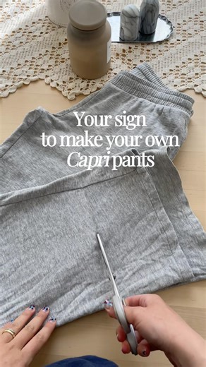 Easiest DIY capri pants! #styleinspo