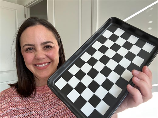 Watch Cute black and white checkered tray on Amazon Live