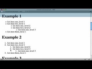 MediaWiki: Wiki Syntax for Lists