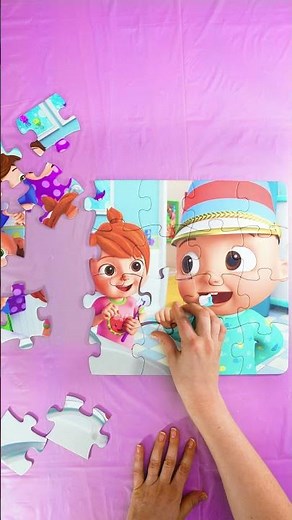 🦷JJ's Tooth Brush Puzzle!🧩🪥 | CoComelon | Kids Karaoke Songs #shorts