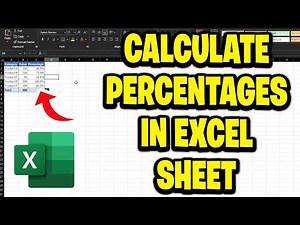 How To Calculate Percentages In Excel Sheet - Full Guide
