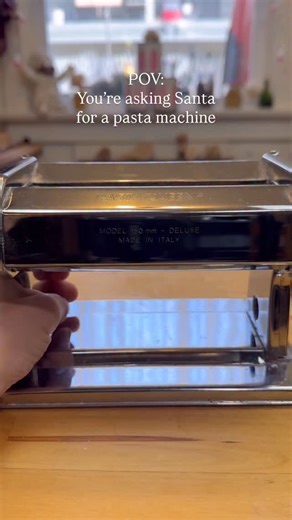 Katie Brooks on Instagram: "Love me a manual pasta machine 💪 Recipe for one: 1/2 cup (90g) 00 flour + 1 large egg Comment KNEAD & I’ll send you the link to my brand new cookbook with all the details and instructions you knead to make fresh pasta with a manual machine 💛 along with all my pasta essentials & favorite machines 💃 — #pasta #pastalover #foodie #pastamaking #foodlover"