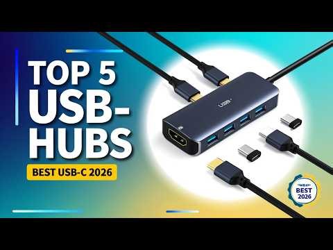 Top 5 Best USB Hubs 2026 🔥 Best USB-C Hub for Laptop & MacBook