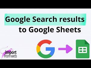 Scrape Google Search results (no coding skills required!)