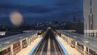 New skyline view just dropped 📍 Damen Green Line | Chicago Transit Authority