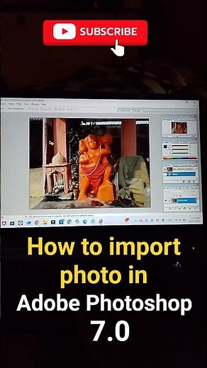How to import photo in Adobe Photoshop Tutorial photoshop me photo insert kaise karen#adobephotoshop