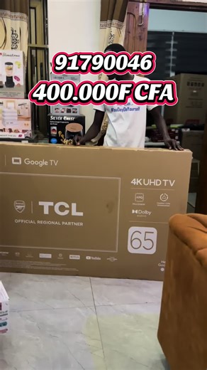 TCL 65 pouces Google Android TV.