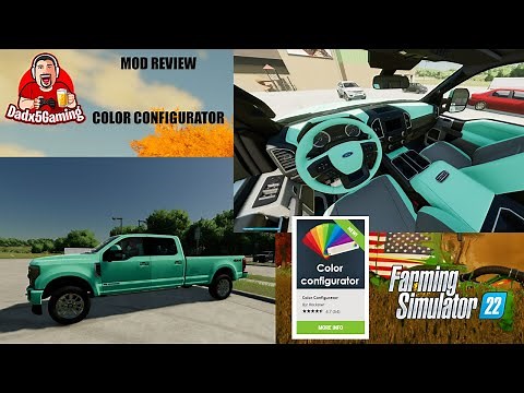 Mod Review - Color Configurator by Rockstar - Farming Simulator 22
