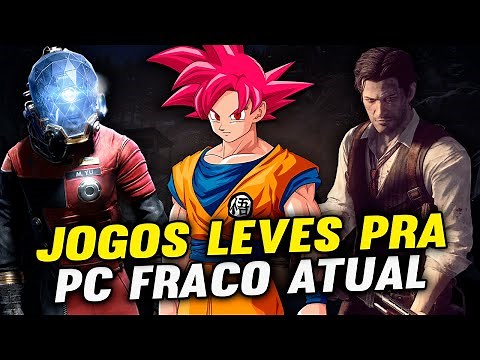 TOP - 10 Melhores jogos Leves para PC FRACO ATUAL ( GRÁFICOS REALISTAS )