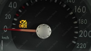 amber blinking engine failure indicator light Flashing engine management light