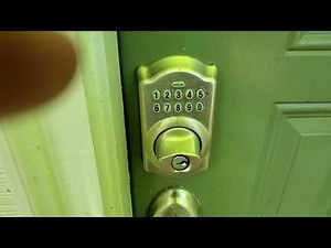 Why your Schlage Keypad Electric Door Lock Flashes Red upon correct code entered