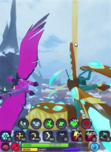 Dabaemura vs Jotunhel battle | Creatures of Sonaria Roblox