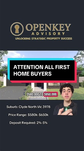 Attention all first home buyers - if you want to save thousands on your first home listen up #firsthomebuyer #firsthome #realestate #openkeyadvisory #property