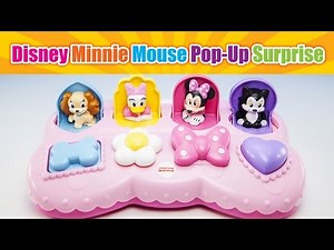 HD Disney Baby #Minnie Mouse Bowtique Musical #Pop-up Pals Surprise Toy Daisy, Fifi and Figaro