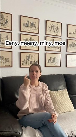 Eeny, meeny, miny, moe, Catch a tiger by the toe, If he hollers, let him go, Eeny, meeny,. #english