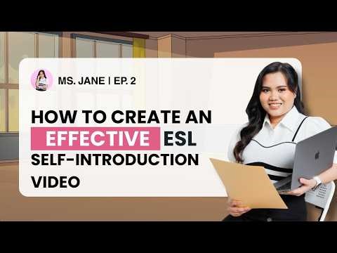 How to create an Effective Self-Introduction Video | ESL | Online Teaching
