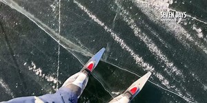 Stuck in Vermont: Wild ice skating on Lake Champlain