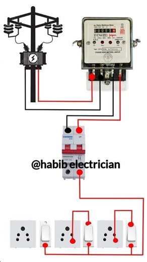 switch and socket connection Full video #electrician #switch #sockets #election #homewiring #viral