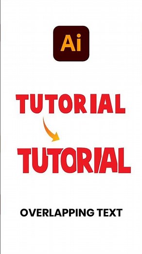 Illustrator Hack: Create a Stunning Text Overlapping Effect in Adobe Illustrator 🔥 #graphicdesign