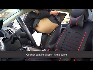 How to install a complete set of seat covers on a Ford Fiesta MKVI.