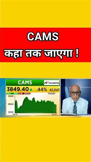 CAMS Share Latest News Today | CAMS शेयर अपडेट | Buy or Sell?