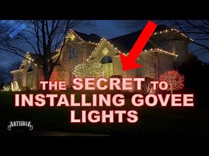 The SECRET to installing Govee Permanent Lights. How to Holiday Decorations. Using 3M VHB tape.