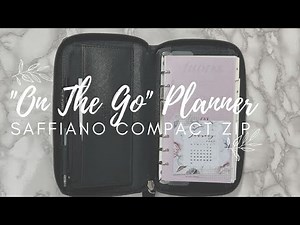 Saffiano Compact Zip Setup | "On The Go" Planner | Filofax Personal Planner