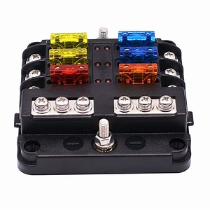 [Hot Item] Waterproof 6-Way Blade Fuse Box Block Holder LED Indicator 12V 32V Auto Marine