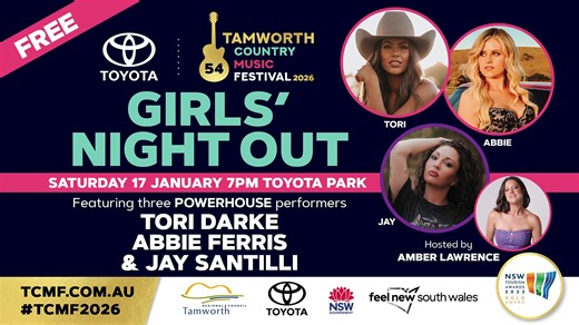 Watch Girls’ Night Out LIVE from Toyota Park! #TCMF2026 | Tamworth Country Music Festival