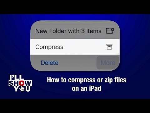 How to compress or zip files on an iPad
