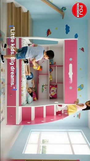 “Kids Bunk Bed Design | Space Saving Bed for Kids Room | POJ Furniture” #shorts #yt