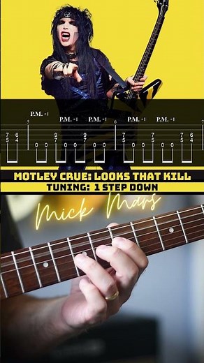 Looks That Kill Guitar Riff by Mick Mars and Motley Crue #shorts