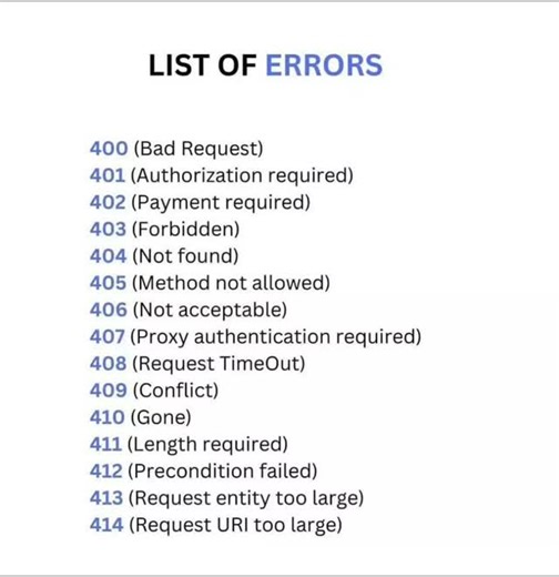 Webwithankit-wwa on Instagram: "List of errors in web 🚀 Learn. Build. Grow. #wwa #viralvideos #viralpost #webwithankit #digitalcreator webdevelopment webdesign socialmedia"