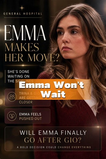 Emma may be done waiting as Gio grows closer to Trina 👀💔 #GH #GeneralHospital #Emma