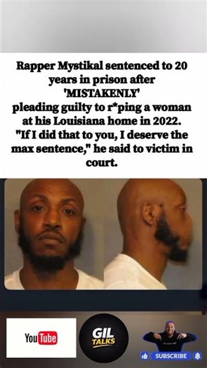 ⚖️🔒 MYSTIKAL SENTENCED TO 20 YEARS — SHOCKING COURTROOM STATEMENT STUNS FANS!#shorts"