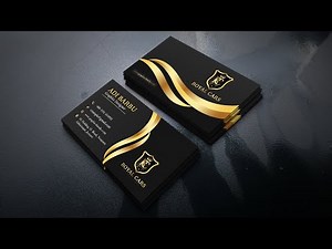 Photoshop Tutorial - How to Design Professional Luxury Business Card