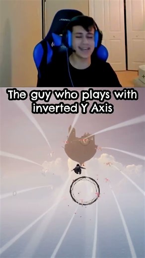 When you play with an Inverted Y Axis #splitfiction #vtuber #vtuberclips