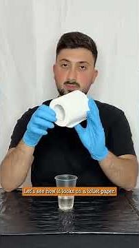 An Experiment with Toilet Paper and Sulfuric Acid #shorts