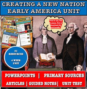 The Founding Of The United States. Unit 5 Complete. PowerPoints. Articles. Test.