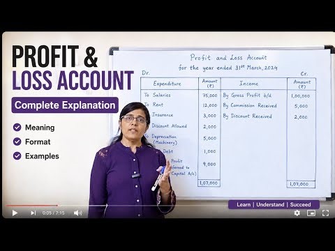 Profit and loss account |full explanation with easy Example | Class 12 account