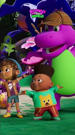 Barney and his friends sing in nature 💜🎵 | Cartoonito Africa | #Barney #Cartoons #shorts #song