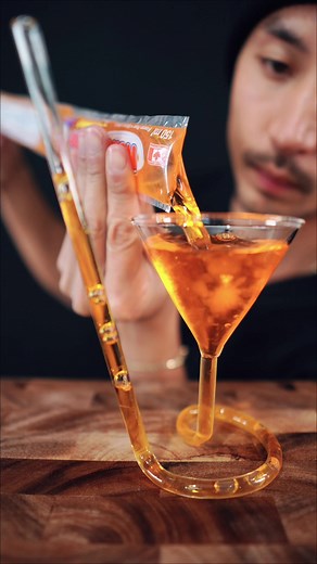 🍊 #asmr #drink #freezie