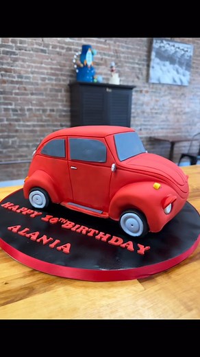 Custom Beetle Car Cake Tutorial 🚗🍰 #car #carecake #beetlecar #GourmetGoodies #customcake #bakerylife #cakedecorating #cakeart #cakemaker #winterhaven #centralflorida #lakeland #tutorial #viralvideo #blowthisup | Gourmet Goodies Bakery