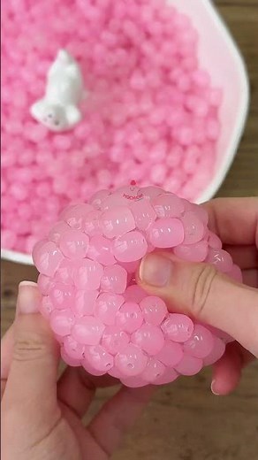 Making a Pink Gemstone Squishy! 💎 Crunch ASMR