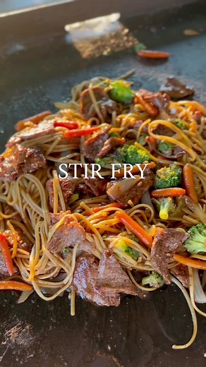 Delicious Stir Fry Recipe on Blackstone Griddle