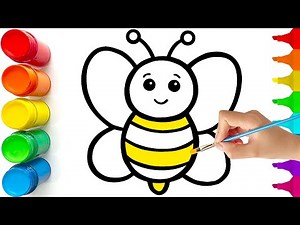 How to Draw a Cute Bee | Easy Step by Step Drawing Tutorial
