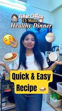 Quick & Easy Healthy Dinner🍽️#shorts #youtubeshorts #ytshorts #shortvideo #recipe #dinner #food