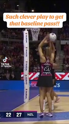 I absolutely think this is brilliant! I’m sure someone will tell me you cant do this but I still think it’s great! What do you think?! Thank you @7Sport for the footage! #netball #netballtok #netballers #netballlover