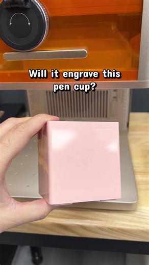 Will it Engrave? Customizing a Pink Pen Cup for Accountants