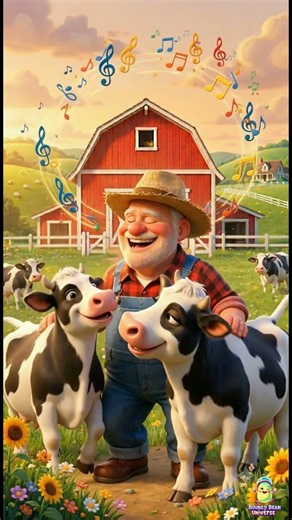 Old MacDonald Had a Farm 🐄 Cow Song for Kids | E-I-E-I-O!